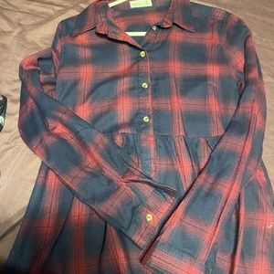 2/$15 Maurices Flannel Top